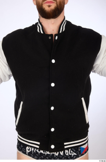 Danas black varsity jacket dressed upper body 0001.jpg